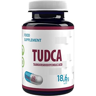 Hepatica TUDCA 500 mg par portion Acide désoxycholique taururus hautement dosé Soutien du foie et de la bile 60 gélules végétaliennes Testé par GMP et en laboratoire Hepatica TUDCA 500 mg par portion Acide désoxycholique taururus hautement dosé Soutien du foie et de la bile 60 gélules végétaliennes Testé par GMP et en laboratoire