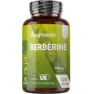 WeightWorld Berberine Gélules Vegan (Berberis Aristata) Berbérine Multi-Usage WeightWorld Berberine Gélules Vegan (Berberis Aristata) Berbérine Multi-Usage