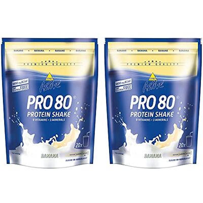 inkospor Active Proteinshake Pro Lot de 2 sachets de 80 sachets de 500 g de banane, 1 paquet (1 x 1 kg) inkospor Active Proteinshake Pro Lot de 2 sachets de 80 sachets de 500 g de banane, 1 paquet (1 x 1 kg)