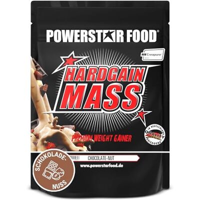 POWERSTAR FOOD Powerstar HARDGAIN MASS 1600g GAIN DE POIDS avec créatine & sans ajout de sucre Masse, force & développement musculaire rapide Shake pour prise de masse Chocolat-Noisette POWERSTAR FOOD Powerstar HARDGAIN MASS 1600g GAIN DE POIDS avec créatine & sans ajout de sucre Masse, force & développement musculaire rapide Shake pour prise de masse Chocolat-Noisette