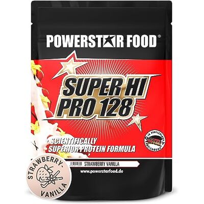 POWERSTAR FOOD Powerstar SUPER HI PRO 128 1kg Poudre de protéine multi-composants Valeur biologique la plus élevée possible Protein Powder avec 79% de protéines s.s. Strawberry-Vanilla POWERSTAR FOOD Powerstar SUPER HI PRO 128 1kg Poudre de protéine multi-composants Valeur biologique la plus élevée possible Protein Powder avec 79% de protéines s.s. Strawberry-Vanilla
