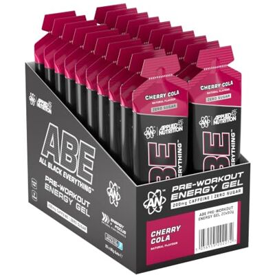 Applied Nutrition ABE Gel de pré-entraînement – All Black Everything Gel de pré-entraînement, énergie et performance physique avec citrulline, créatine, bêta-alanine (20 gels de 60 ml) (Cherry Cola) Applied Nutrition ABE Gel de pré-entraînement – All Black Everything Gel de pré-entraînement, énergie et performance physique avec citrulline, créatine, bêta-alanine (20 gels de 60 ml) (Cherry Cola)