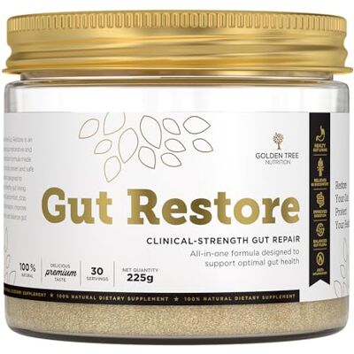 GOLDEN TREE Gut Restore Complément digestif 225g Avec inuline, extrait de kiwi doré, enzymes digestives et fibres, mélange prébiotique pour le soutien digestif GOLDEN TREE Gut Restore Complément digestif 225g Avec inuline, extrait de kiwi doré, enzymes digestives et fibres, mélange prébiotique pour le soutien digestif