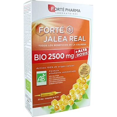 Forte Pharma FORTÉ JALEA REAL BIO 2500 mg 20 ampollas Forte Pharma FORTÉ JALEA REAL BIO 2500 mg 20 ampollas