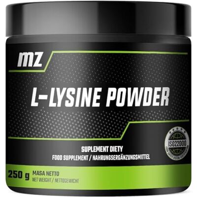 Zone L-Lysine Powder 250g Pure L-lysine HCI 1000 mg par portion 250 portions par paquet Supplément d'acides aminés pour la réparation et le soutien du corps Vegan et sans additifs par MZ Zone L-Lysine Powder 250g Pure L-lysine HCI 1000 mg par portion 250 portions par paquet Supplément d'acides aminés pour la réparation et le soutien du corps Vegan et sans additifs par MZ
