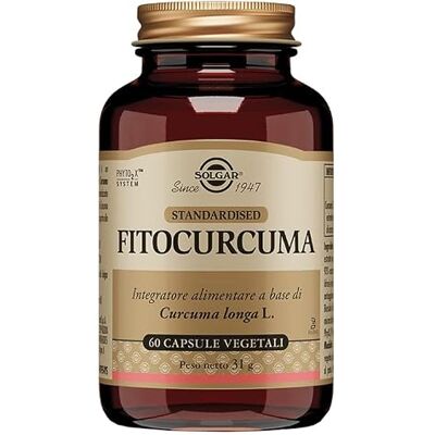 Solgar Fitocurcuma Complément Alimentaire, 60 Capsules Végétales Solgar Fitocurcuma Complément Alimentaire, 60 Capsules Végétales