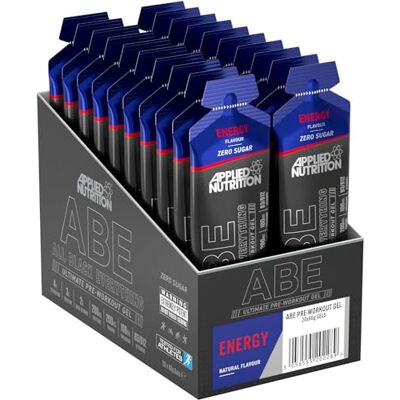 Applied Nutrition ABE Gel de pré-entraînement – All Black Everything Gel de pré-entraînement, énergie et performance physique avec citrulline, créatine, bêta-alanine (20 gels de 60 ml) (saveur Applied Nutrition ABE Gel de pré-entraînement – All Black Everything Gel de pré-entraînement, énergie et performance physique avec citrulline, créatine, bêta-alanine (20 gels de 60 ml) (saveur