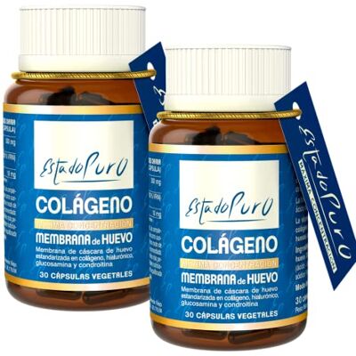 TONGIL Lot de 30 gélules végétales Membrane d'œuf à l'état pur Collagène végétal, source naturelle de collagène, acide hyaluronique, élastine, glucosamine, chondroïtine TONGIL Lot de 30 gélules végétales Membrane d'œuf à l'état pur Collagène végétal, source naturelle de collagène, acide hyaluronique, élastine, glucosamine, chondroïtine