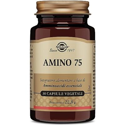 Solgar Amino 75™ 30 capsules végétales acides aminés essentiels végétaliens Avec des acides aminés essentiels sous forme libre dans des capsules végétales, convient aux végétaliens et végétariens. Solgar Amino 75™ 30 capsules végétales acides aminés essentiels végétaliens Avec des acides aminés essentiels sous forme libre dans des capsules végétales, convient aux végétaliens et végétariens.