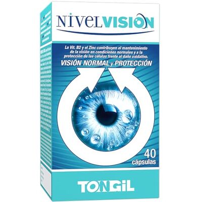 TONGIL Nivelvision 40 gélules Lutéine avec zéaxanthine et vitamines pour les yeux Combat la fatigue visuelle numérique Avec acide hyaluronique, ginkgo biloba et argousier végétalien non OGM TONGIL Nivelvision 40 gélules Lutéine avec zéaxanthine et vitamines pour les yeux Combat la fatigue visuelle numérique Avec acide hyaluronique, ginkgo biloba et argousier végétalien non OGM