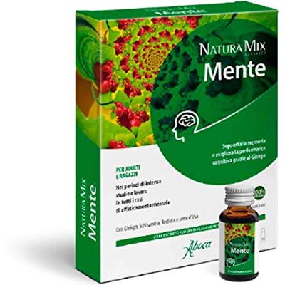 Aboca Nature Mélanger Advanced Mind pour Adultes et Jeunes Concentré Fluide 10 Petits Flacons Aboca Nature Mélanger Advanced Mind pour Adultes et Jeunes Concentré Fluide 10 Petits Flacons