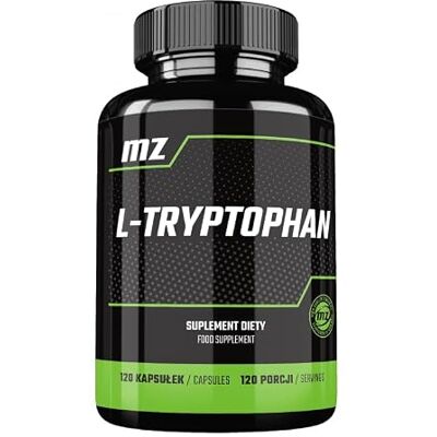 Zone L-Tryptophane 500 mg 120 gélules végétaliennes Supplément d'acides aminés 4 mois d'approvisionnement Supplément diététique pour le soutien de l'humeur et du sommeil par MZ Zone L-Tryptophane 500 mg 120 gélules végétaliennes Supplément d'acides aminés 4 mois d'approvisionnement Supplément diététique pour le soutien de l'humeur et du sommeil par MZ