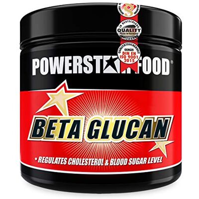 POWERSTAR FOOD BETA-GLUCAN Boîte de 300 g Régulateur du taux de cholestérol et de la glycémie Végétalien Gestion du poids POWERSTAR FOOD BETA-GLUCAN Boîte de 300 g Régulateur du taux de cholestérol et de la glycémie Végétalien Gestion du poids