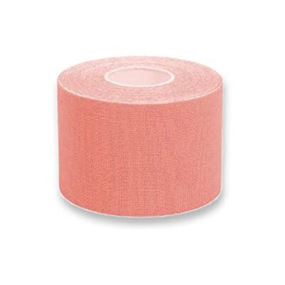 GIMA Ruban de Kinésiologie Ultra Adhésif, Hypoallergénique Imperméable et Élastique jusqu'à 160%, Epaisseur 0.48 mm, Dimensions: 5m x 5cm, couleur de peau, pour Sports et Physiothérapie, 1 Rouleau GIMA Ruban de Kinésiologie Ultra Adhésif, Hypoallergénique Imperméable et Élastique jusqu'à 160%, Epaisseur 0.48 mm, Dimensions: 5m x 5cm, couleur de peau, pour Sports et Physiothérapie, 1 Rouleau