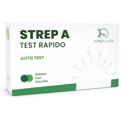 AREA LAB 2X Tampons Streptococcus A Test Streptocoque A pour adultes et enfants Tampon pharyngé rapide Marque CE Kit auto-diagnostic avec abaisse-langue Ministère de la Santé enregistré (2 pcs) AREA LAB 2X Tampons Streptococcus A Test Streptocoque A pour adultes et enfants Tampon pharyngé rapide Marque CE Kit auto-diagnostic avec abaisse-langue Ministère de la Santé enregistré (2 pcs)