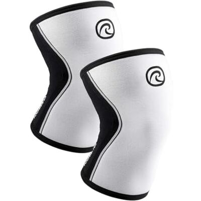 Rehband Genouillère pour sport de force Pour crossfit et entraînement lourd, manchon genou en néoprène de 5 mm Disponible dans de nombreuses couleurs et tailles Unisexe Couleur : blanc 1 Rehband Genouillère pour sport de force Pour crossfit et entraînement lourd, manchon genou en néoprène de 5 mm Disponible dans de nombreuses couleurs et tailles Unisexe Couleur : blanc 1