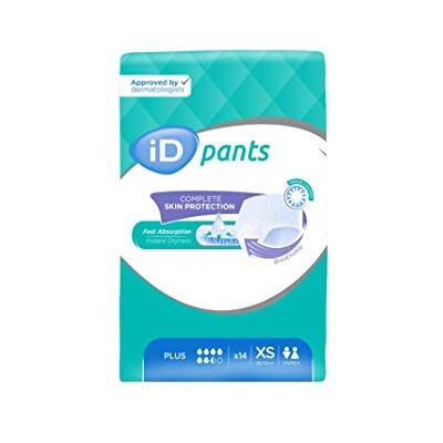iD Expert iD Pants Plus Sous-Vêtements Femme pour Fuites Urinaires et Incontinence Taille XS 14 Pièces iD Expert iD Pants Plus Sous-Vêtements Femme pour Fuites Urinaires et Incontinence Taille XS 14 Pièces