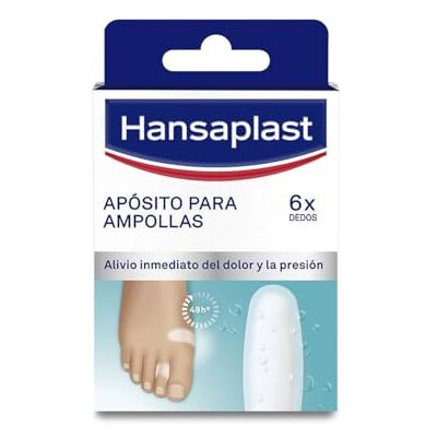 Elastoplast Hansaplast Lot de 6 pansements pour ampoules Petit pansement transparent pour soulager instantanément la douleur Pansements adhésifs pour les orteils 1 x 6 pièces Elastoplast Hansaplast Lot de 6 pansements pour ampoules Petit pansement transparent pour soulager instantanément la douleur Pansements adhésifs pour les orteils 1 x 6 pièces