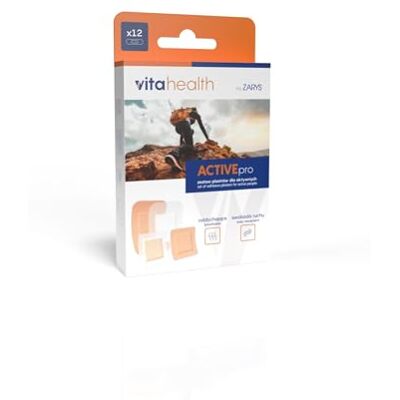 Zarys VH-ZAC VitaHealth ACTIVEpro Ensemble de pansements actifs Boite de 12 pièces Zarys VH-ZAC VitaHealth ACTIVEpro Ensemble de pansements actifs Boite de 12 pièces