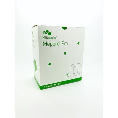 Mölnlycke , Mepore Pro Lot de 40 pansements absorbants en fibres d'eau et auto-adhésifs, 9 x 10 cm Mölnlycke , Mepore Pro Lot de 40 pansements absorbants en fibres d'eau et auto-adhésifs, 9 x 10 cm