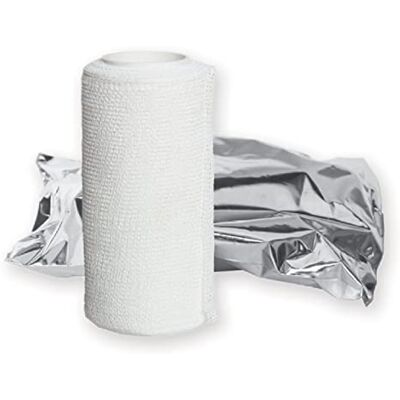 GIMA Bandage non élastique PREVIZINC "E" 8 cm x 6 m, paquet de 10, 34718 GIMA Bandage non élastique PREVIZINC "E" 8 cm x 6 m, paquet de 10, 34718