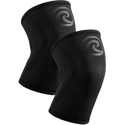 Rehband Genouillère pour musculation & fitness genouillère en néoprène 7 mm, flexible & antidérapante, knee sleeve pour hommes & femmes, Couleur:Carbon/Noir 1 Paire, Taille:M Rehband Genouillère pour musculation & fitness genouillère en néoprène 7 mm, flexible & antidérapante, knee sleeve pour hommes & femmes, Couleur:Carbon/Noir 1 Paire, Taille:M