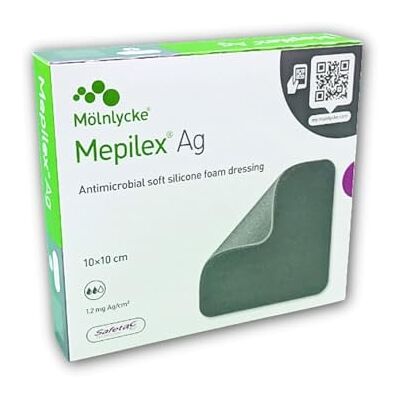 Mepilex molnlycke AG Pansement Hydro Cellulaire 10 x 10 cm Pack de 5 Mepilex molnlycke AG Pansement Hydro Cellulaire 10 x 10 cm Pack de 5