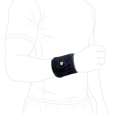 BAUERFEIND Bandage de poignet « Wrist Strap », 1 bandage de poignet pour le sport, le fitness, les sports de force et le crossfit, pour hommes et femmes, stabilisateur et protecteur, noir, taille L-XL BAUERFEIND Bandage de poignet « Wrist Strap », 1 bandage de poignet pour le sport, le fitness, les sports de force et le crossfit, pour hommes et femmes, stabilisateur et protecteur, noir, taille L-XL