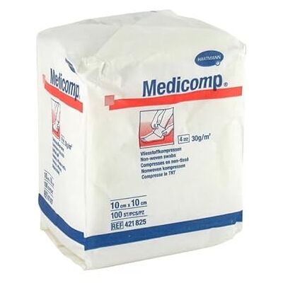 Hartmann GAZAS NO ESTERIL MEDICOMP 30G 10X10CM 100UD Hartmann GAZAS NO ESTERIL MEDICOMP 30G 10X10CM 100UD