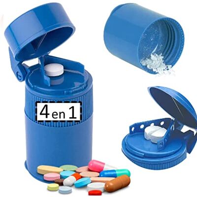 OrtoPrime Broyeur de pilules 4 en 1 Kit complet Coupe-pilules Coupe-pilules et distributeur de pastilles OrtoPrime Broyeur de pilules 4 en 1 Kit complet Coupe-pilules Coupe-pilules et distributeur de pastilles
