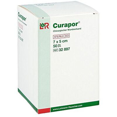 Lohmann & Rauscher Curapor Lot de 50 pansements stériles chirurgicaux 5 x 7 cm Lohmann & Rauscher Curapor Lot de 50 pansements stériles chirurgicaux 5 x 7 cm