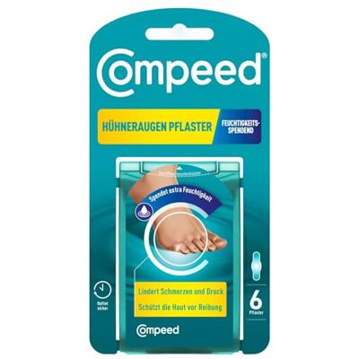 Compeed Lot de 6 pansements de protection hydratants pour cors Compeed Lot de 6 pansements de protection hydratants pour cors
