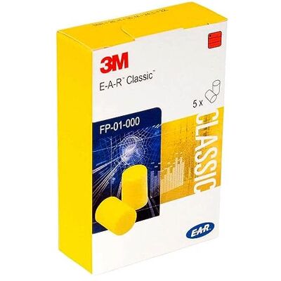 3M E-A-R FP01000 Classic Lot de 250 bouchons d'oreille SNR 28 dB Jaune 3M E-A-R FP01000 Classic Lot de 250 bouchons d'oreille SNR 28 dB Jaune