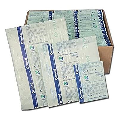 GIMA Mediberg NOLINT Tablette de gaze hydrophile en pur coton, non stérile, 20 fils/cm2, 16 couches pliées et bordées, taille 7,5 x 7,5 cm, 100 pièces GIMA Mediberg NOLINT Tablette de gaze hydrophile en pur coton, non stérile, 20 fils/cm2, 16 couches pliées et bordées, taille 7,5 x 7,5 cm, 100 pièces