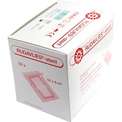 NOBA Rudavlies® Lot de 50 flacons stériles pour pansement 10 x 6 cm NOBA Rudavlies® Lot de 50 flacons stériles pour pansement 10 x 6 cm