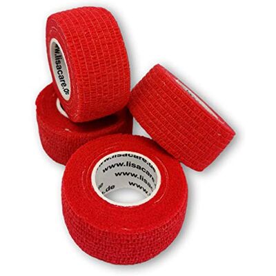 LisaCare Lisa Care doigt la saleté la graisse et se Retire –-élastique étanche Plâtre – Sélection des couleurs – 4 rouleaux 2.5 cm X 4.5 m LisaCare Lisa Care doigt la saleté la graisse et se Retire –-élastique étanche Plâtre – Sélection des couleurs – 4 rouleaux 2.5 cm X 4.5 m