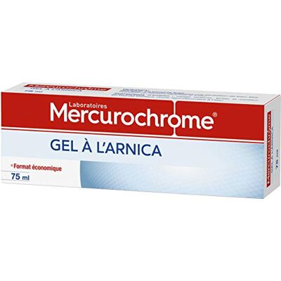Mercurochrome Gel à l'Arnica Hydratant et Apaisant, Peau -75 ml Mercurochrome Gel à l'Arnica Hydratant et Apaisant, Peau -75 ml