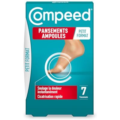 Compeed 7 Pansements Pansements Ampoules Hydrocolloïdes Seconde Peau Soin des Pieds Cicatrisation Rapide Petit Format (6,0 x 2,0 cm) Compeed 7 Pansements Pansements Ampoules Hydrocolloïdes Seconde Peau Soin des Pieds Cicatrisation Rapide Petit Format (6,0 x 2,0 cm)