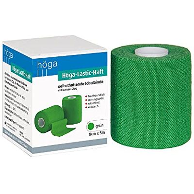 Höga -Lastic Bandage cohésif de compression très peu extensible Vert 8 cm x 5 m Höga -Lastic Bandage cohésif de compression très peu extensible Vert 8 cm x 5 m