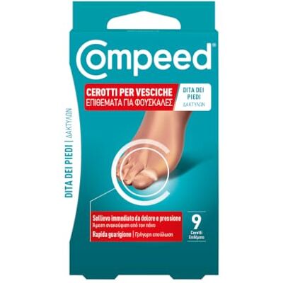 Compeed Pansements de cloques durables et résistants à l'eau Guérison rapide Pour cloques sur les orteils, 9 patchs Compeed Pansements de cloques durables et résistants à l'eau Guérison rapide Pour cloques sur les orteils, 9 patchs