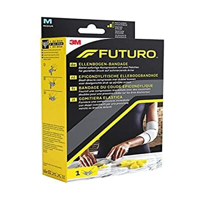 Futuro Coudière anatomique avec sangles de compression, respirante, pour le sport et la vie quotidienne Taille M (25,4 à 28 cm) Futuro Coudière anatomique avec sangles de compression, respirante, pour le sport et la vie quotidienne Taille M (25,4 à 28 cm)