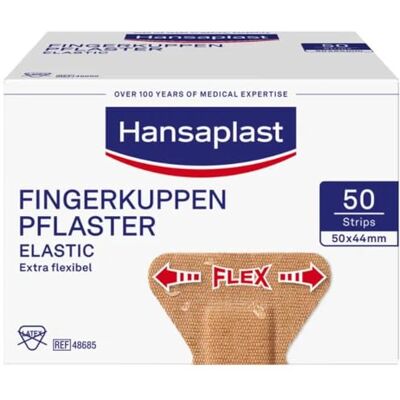 Elastoplast Hansaplast Fingerkuppenpflaster Elastic besonders flexibel, 50 pc Pansement Elastoplast Hansaplast Fingerkuppenpflaster Elastic besonders flexibel, 50 pc Pansement