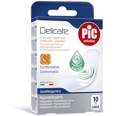 Pic Solution Delicate Grandes Pansements Antibactériens - Pansements médicaux Pic Solution Delicate Grandes Pansements Antibactériens - Pansements médicaux