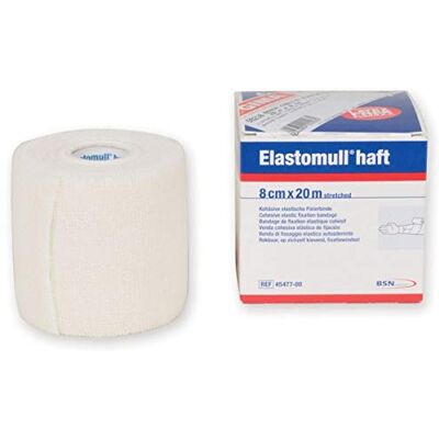 GIMA ELASTOMULL Bandage cohésif, élastique, de rétention, confortable, 20m x 8cm,emballage de 1, 59218 GIMA ELASTOMULL Bandage cohésif, élastique, de rétention, confortable, 20m x 8cm,emballage de 1, 59218