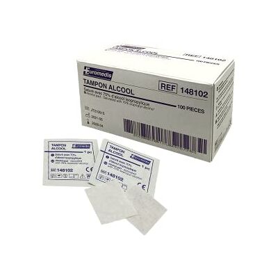 euromedis Tampon Alcool 70° – Boite de 100 euromedis Tampon Alcool 70° – Boite de 100