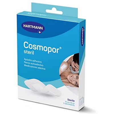 Cosmopor Entry Lot de 10 pansements respirants parfaits pour le traitement des plaies mineures ou postopératoires 10 x 8 cm Cosmopor Entry Lot de 10 pansements respirants parfaits pour le traitement des plaies mineures ou postopératoires 10 x 8 cm