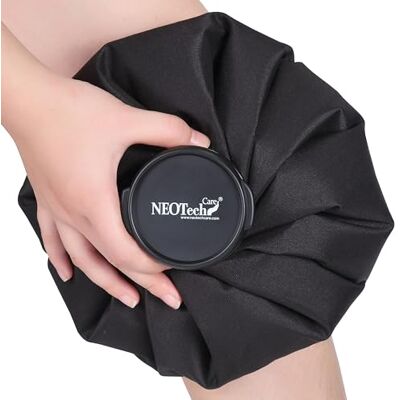 NEOtech Care Poche de glace Vessie cryothérapie Premiers soins Couvercle vissable (Noire, 28cm diamètre) NEOtech Care Poche de glace Vessie cryothérapie Premiers soins Couvercle vissable (Noire, 28cm diamètre)