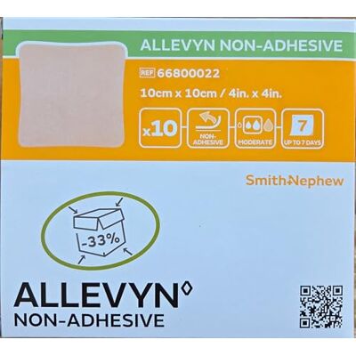 Smith & Nephew Allevyn Pansement en mousse non adhésif 10 cm x 10 cm Smith & Nephew Allevyn Pansement en mousse non adhésif 10 cm x 10 cm