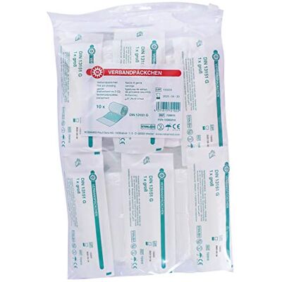 Noba 10x paquets Bandage KIT PREMIER SOINS ASSOCIATION, stérile, din13151 premiers soins, S,M,L L/groß Noba 10x paquets Bandage KIT PREMIER SOINS ASSOCIATION, stérile, din13151 premiers soins, S,M,L L/groß