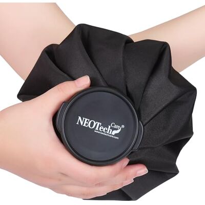 NEOtech Care Poche de glace Vessie cryothérapie Premiers soins Couvercle vissable (Noire, 20cm diamètre) NEOtech Care Poche de glace Vessie cryothérapie Premiers soins Couvercle vissable (Noire, 20cm diamètre)